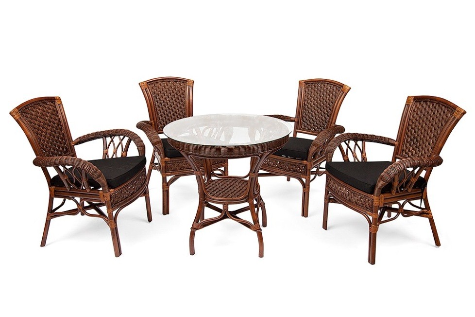 Andrea Arm Dining Set 4